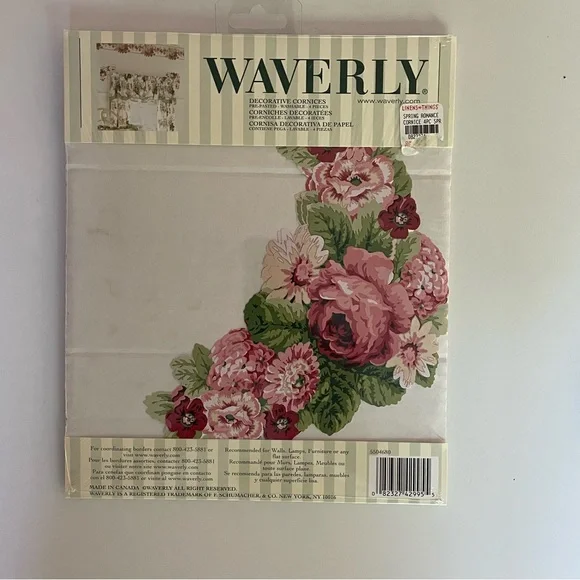WAVERLY spring romance Wall Decals 4 packs Vintage- brand new never opened - Picture 3 of 7